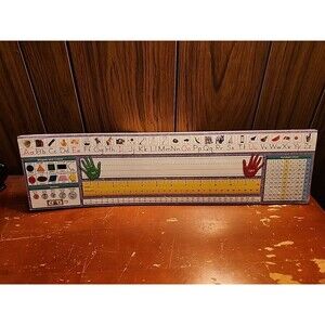 30 Colorful Desk Learning Tags for Classroom  19x5 in ABCs Coins Numbers Shapes